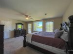 Upper Level Lakeview Master Bedroom with King Bed and Private Bath